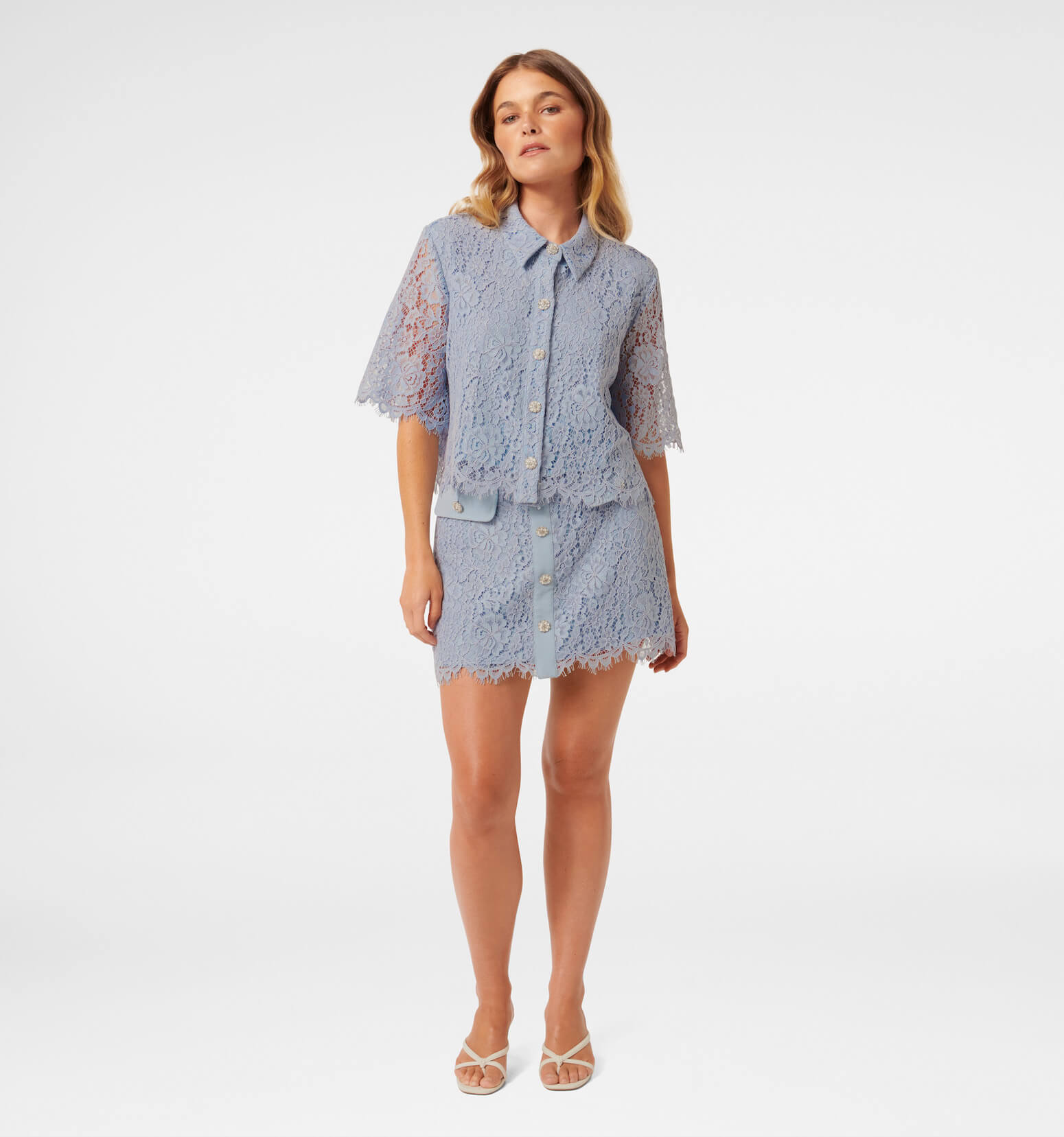 Lara Petite Lace Mini Skirt