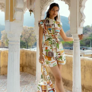 Masai Co-Ord Set in Casablanca Print (can be purchased as separates)