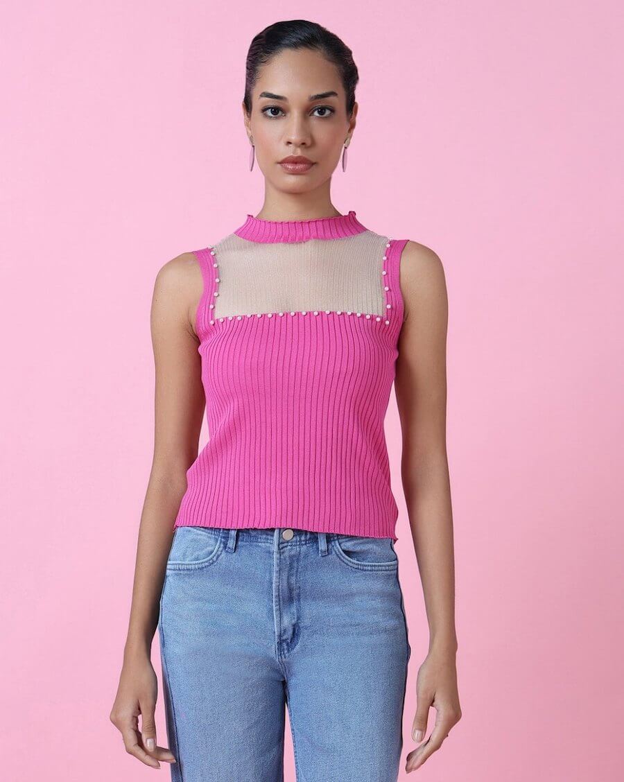 Ribbed Regular Fit Top by Showoff