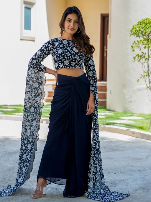 Divine Ethnic Blouse and Skirt (Set of 2) by House of Jamoti