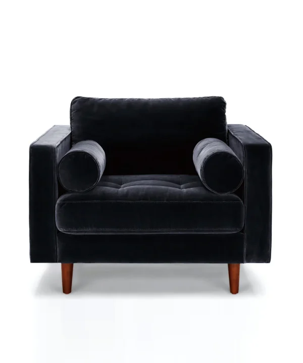 Plush Coal Chair