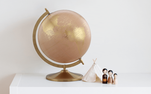 10-Inch Globe with Metal Stand