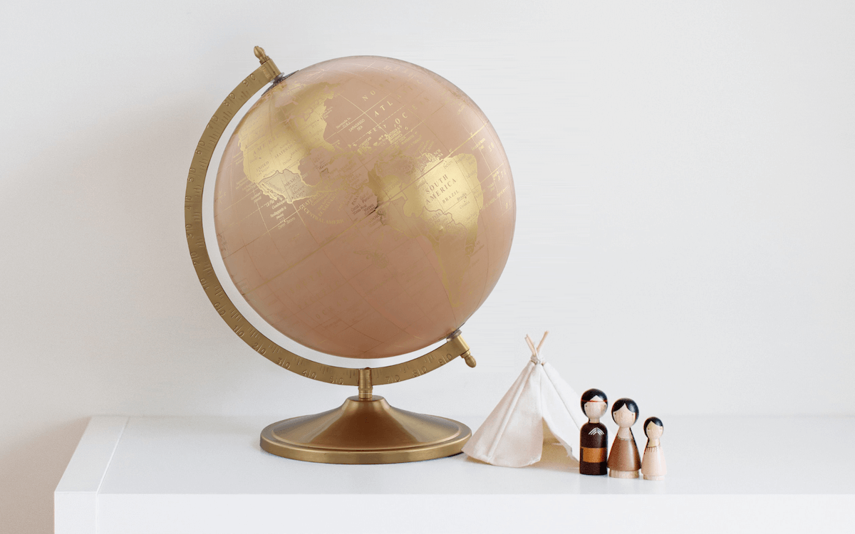 10-Inch Globe with Metal Stand