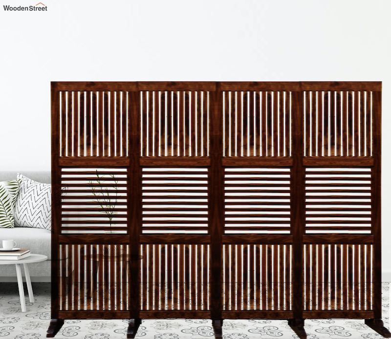 Elizabeth Wooden Room Separator, 4-Panel