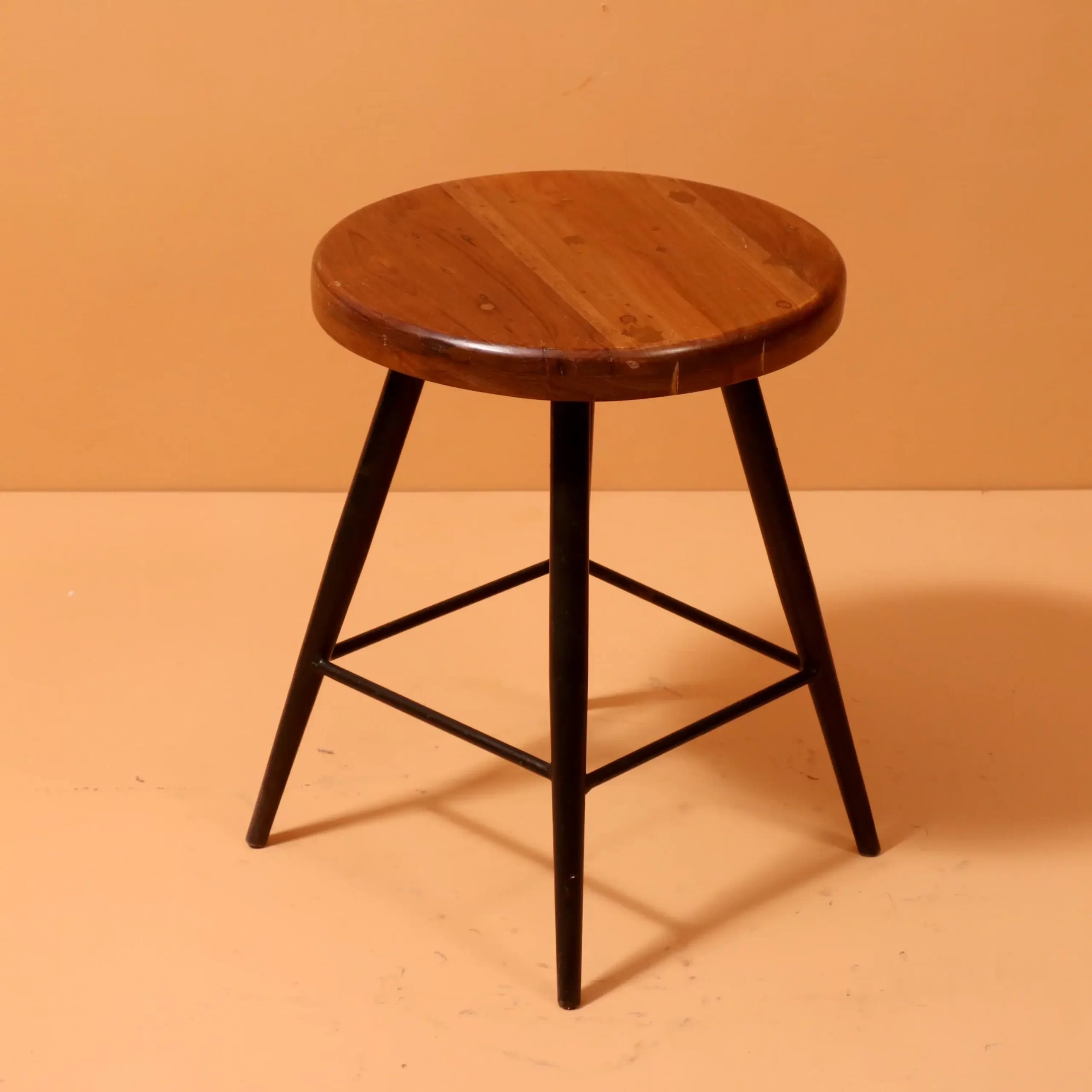 Acacia Wood Round Stool