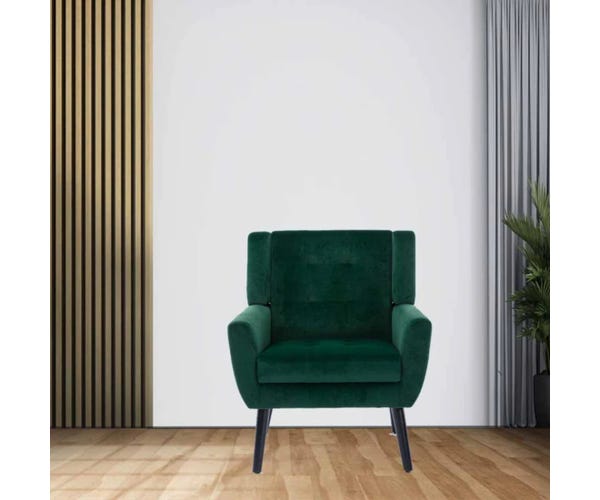 Accent Chair in Velvet Green, Micky