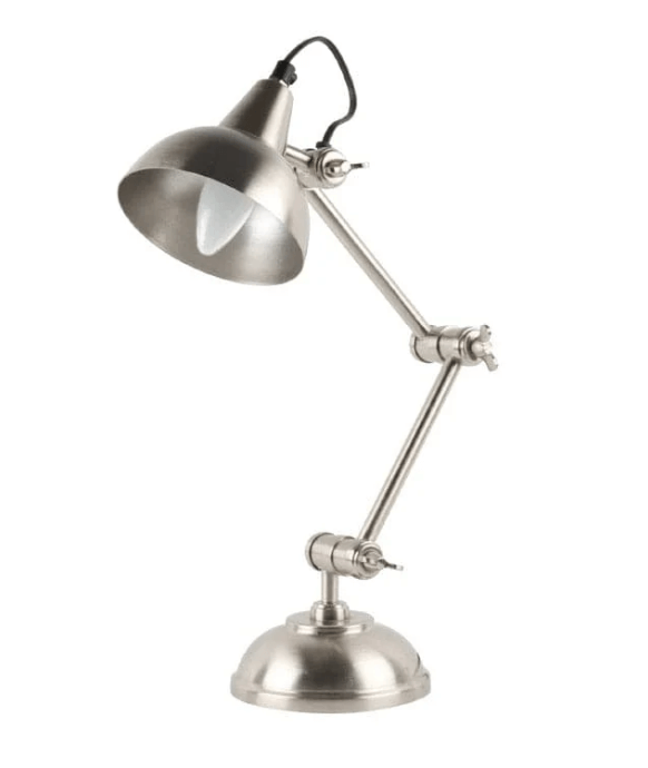 Aluminium Table Lamp in Silver, Emery