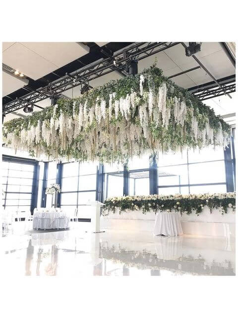 Artificial Hanging Orchid Flower Vine, Set of 6