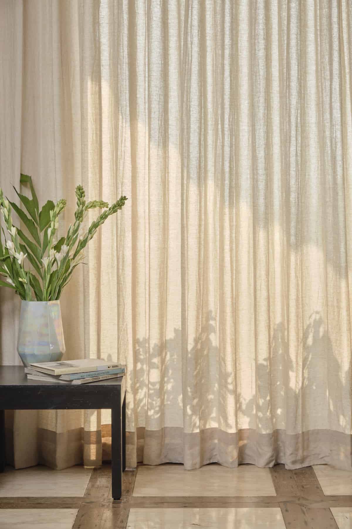 Beige Linen Flex Curtains