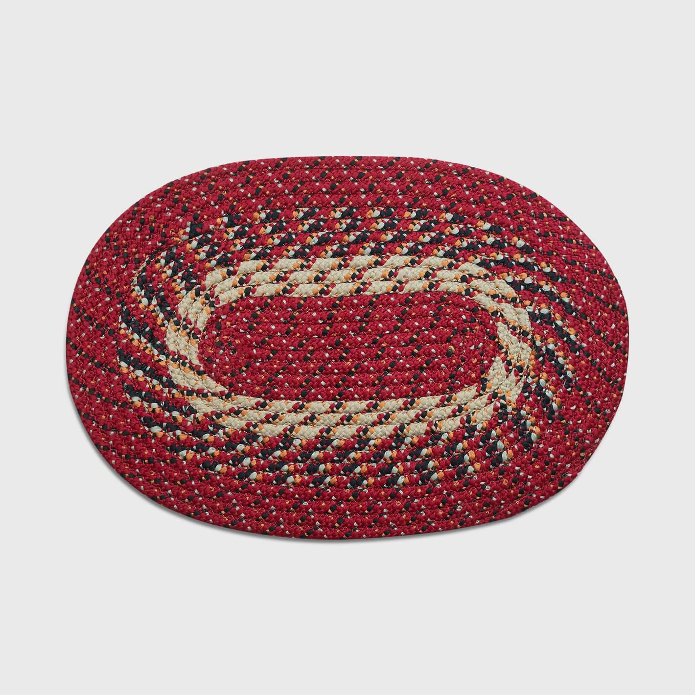 Braided Cotton Foot Mat, Crosica