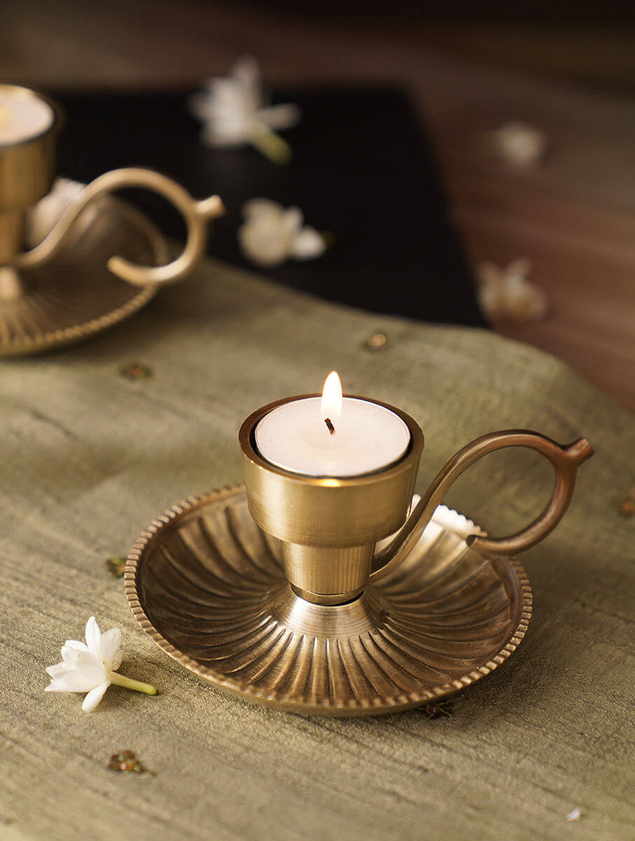 Candle/Tea Light Holder in Brass