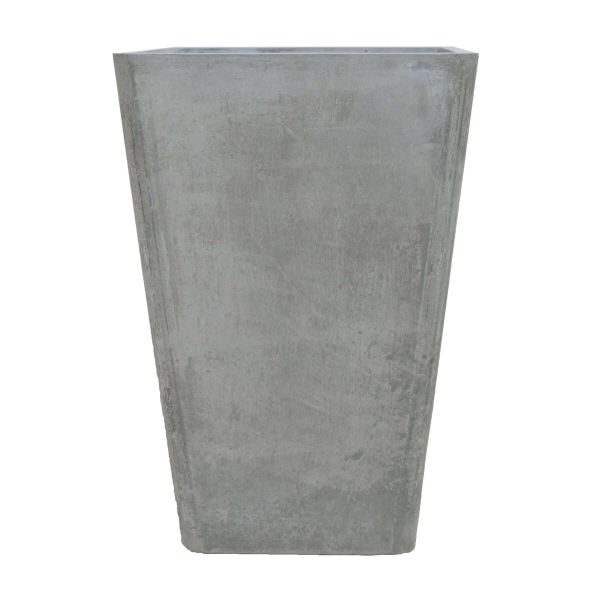 Cement Cone-Shaped Pot, Grey