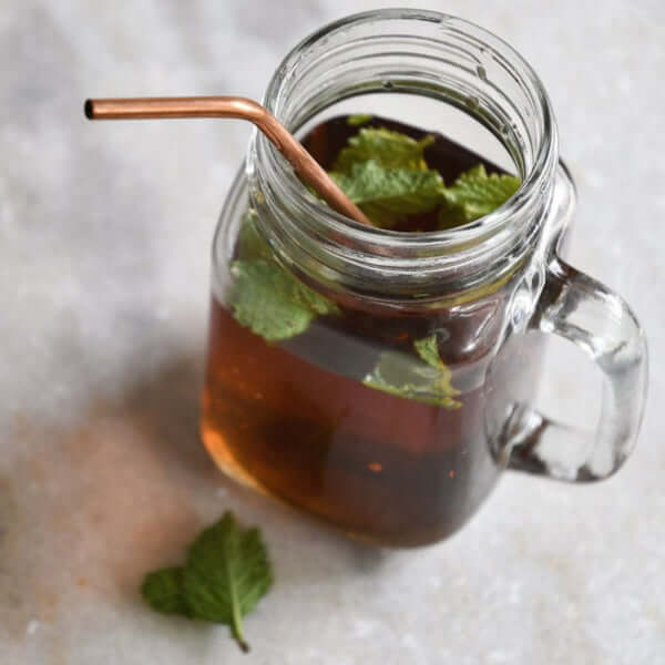 Copper Straws with Cleaner Brush, Set of 2