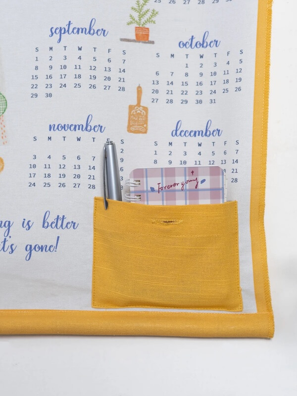 Cotton Fabric 2024 Calendar