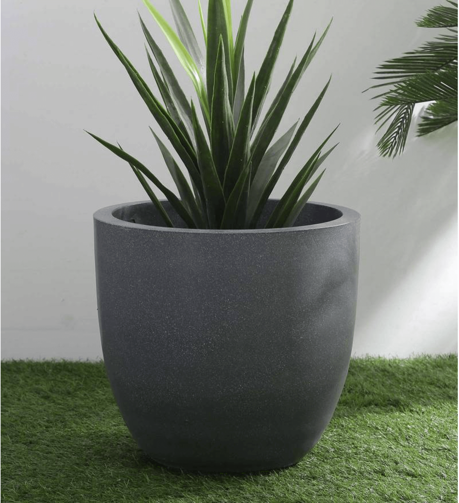 Cup-Shaped Planter, Grey