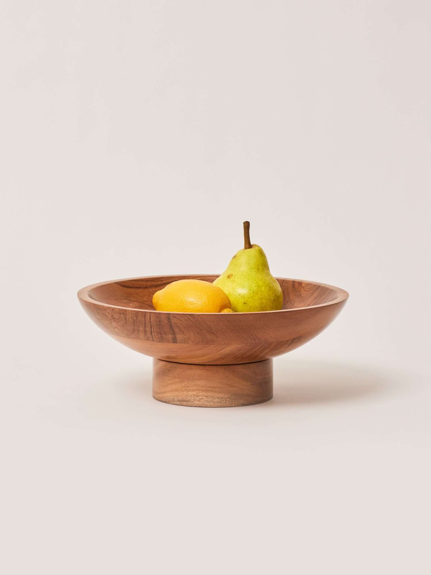 Curved , Acacia Wood Fruit Bowl