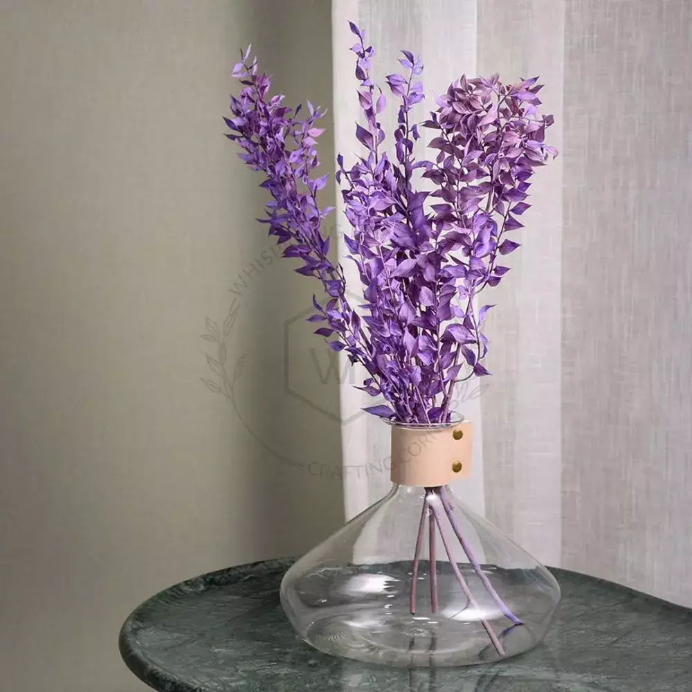 Dried Ruscus in Purple (4 Stems)