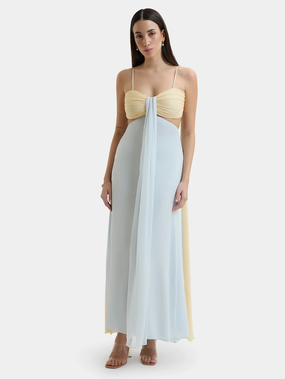 Dune Dual Tone Maxi Gown