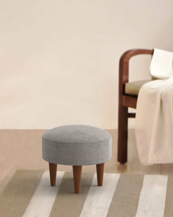 Fabric Foot Rest in Grey