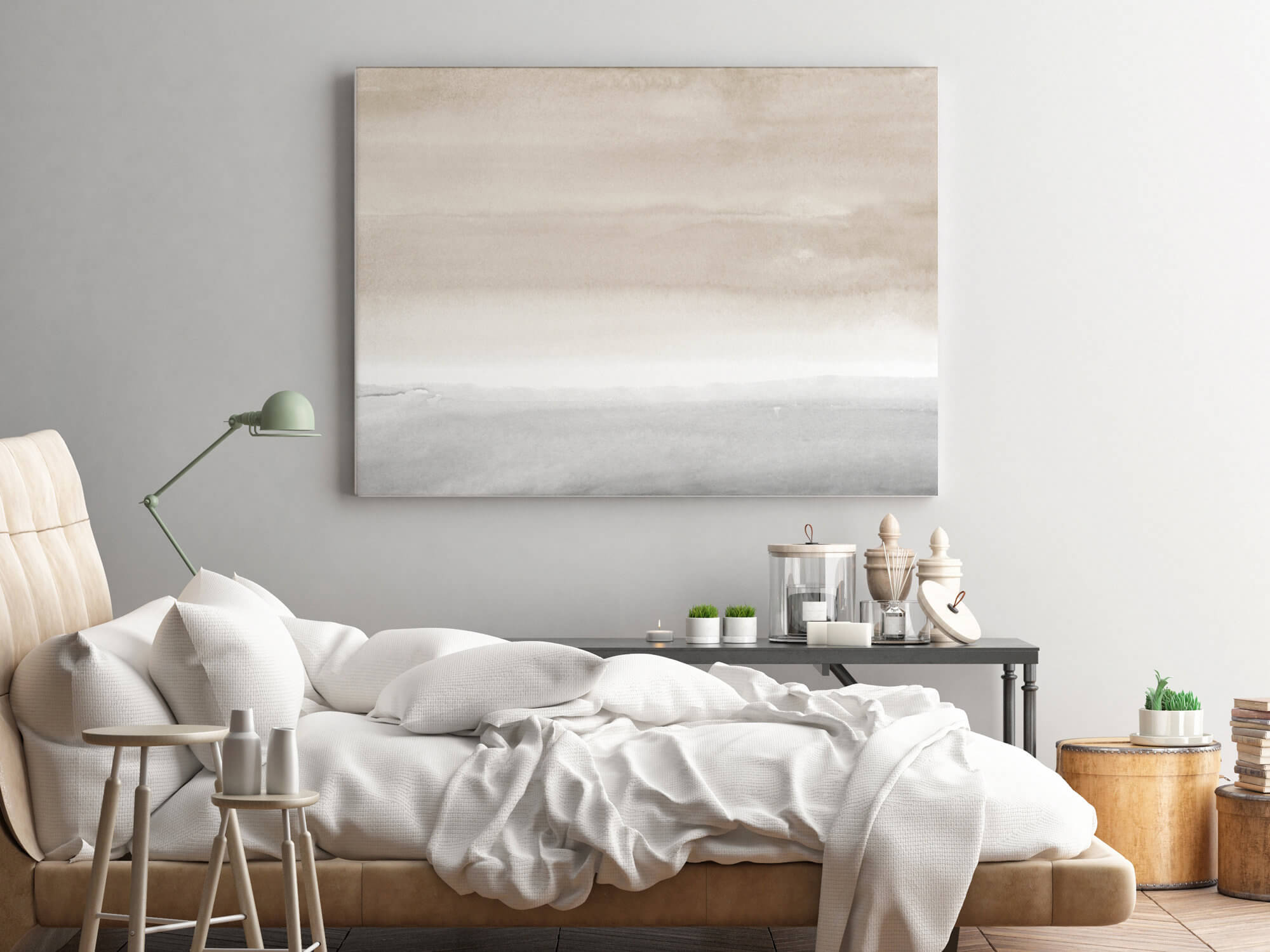 Fading Horizon Abstract Wall Art