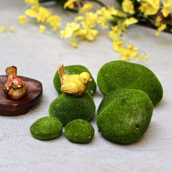 Faux Moss Rocks