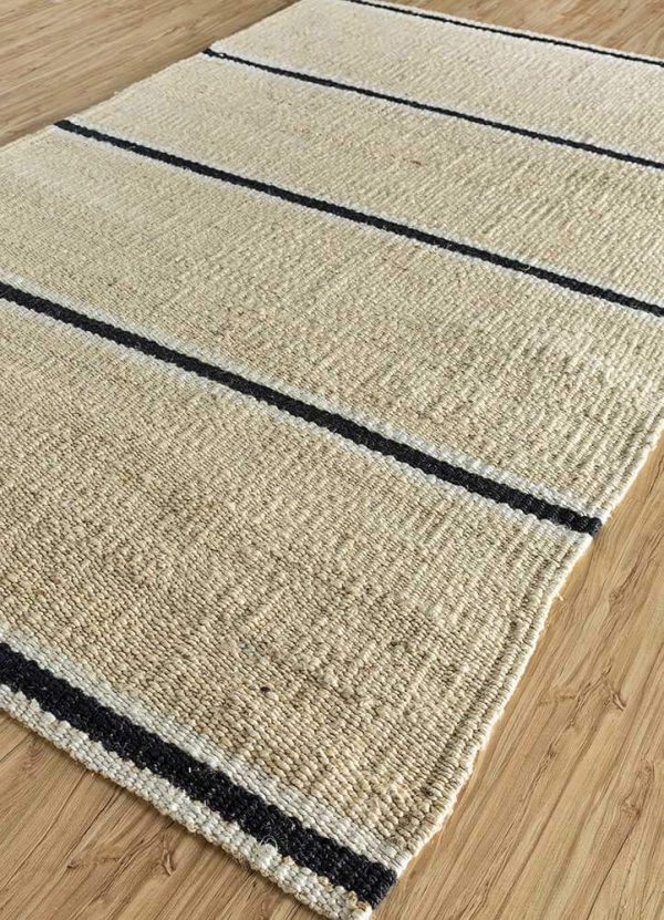 Flat Weaves Jute & Hemp Rug, Aqua