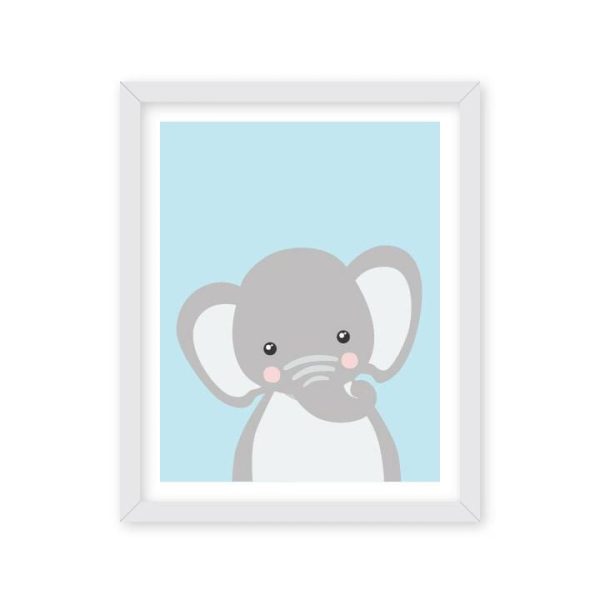 Framed Monochrome Elephant Portrait (Customisable)