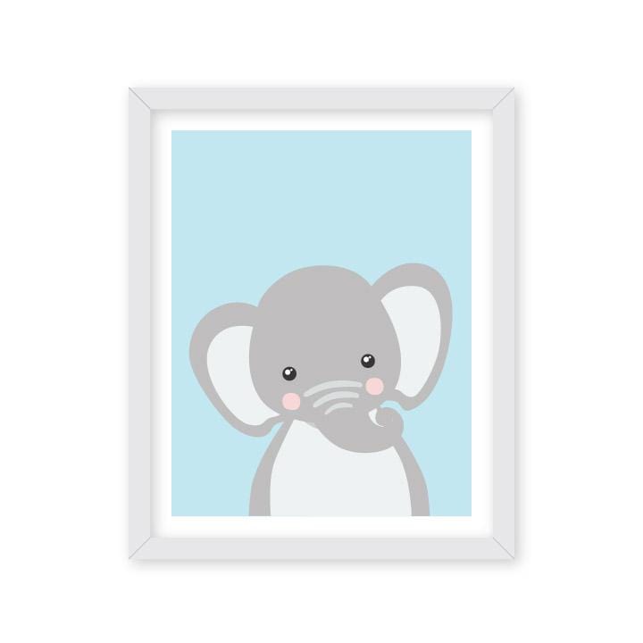 Framed Monochrome Elephant Portrait (Customisable)