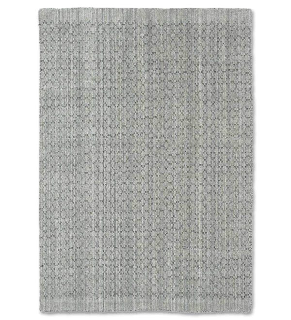 Hand Woven Carpet of Blended Wool, Grey