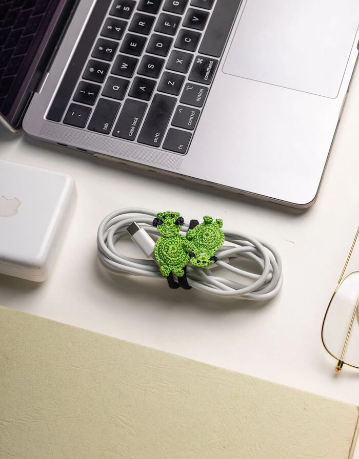 Handcrafted Cable Organiser (Set of 3), Cat