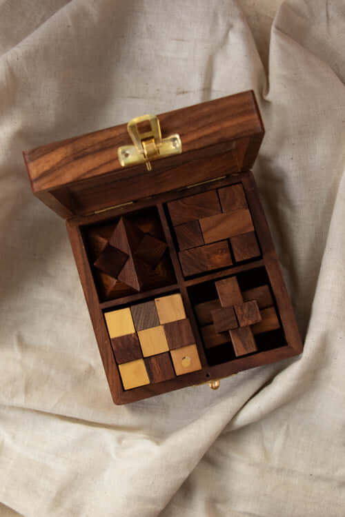 Handcrafted Wood Puzzle Games