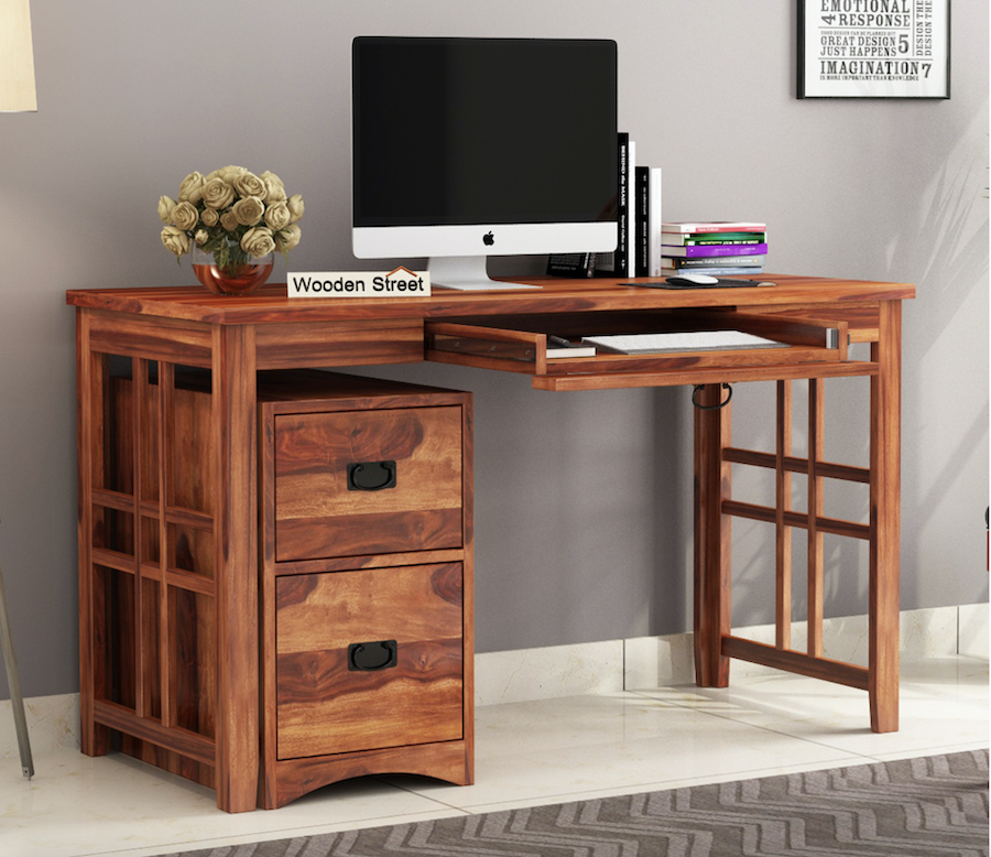 Horsley Study Desk, Honey Finish