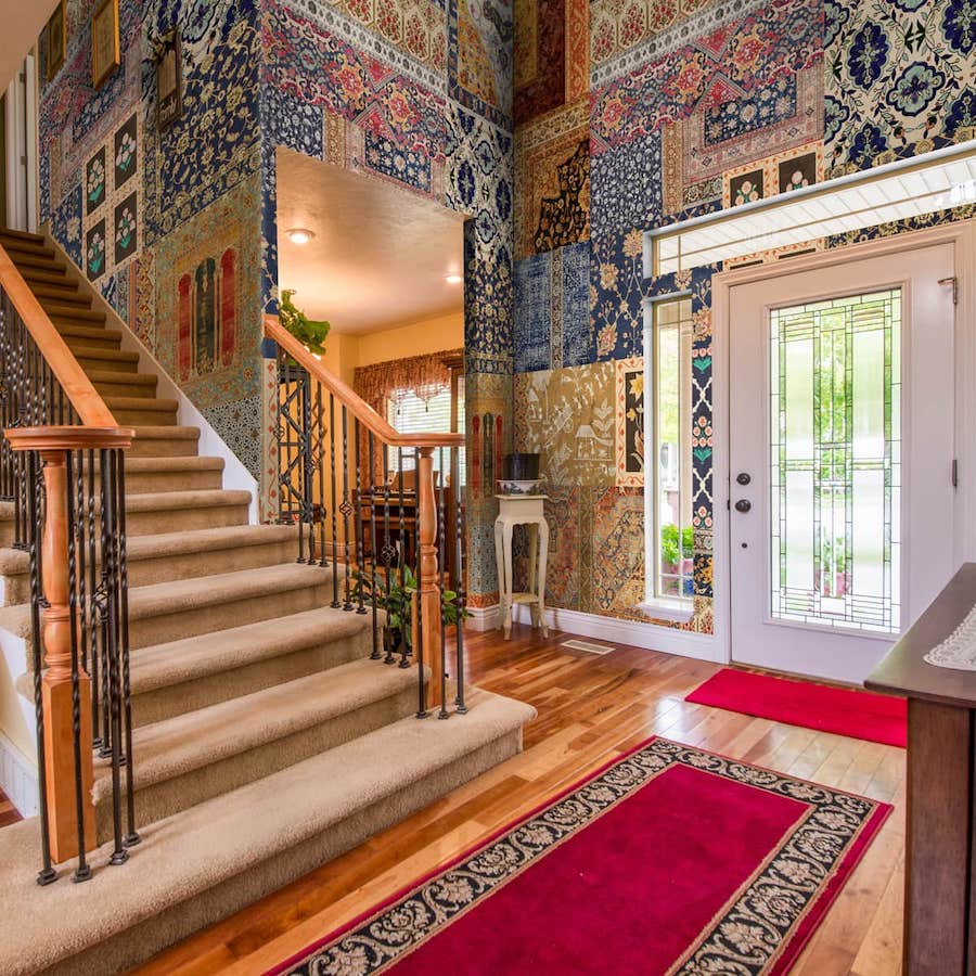 Indian Carpet Design Customised Wallpaper, Banaras