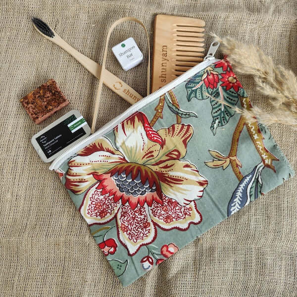 India’s First Plastic-Free Travel Kit, Mint Charcoal