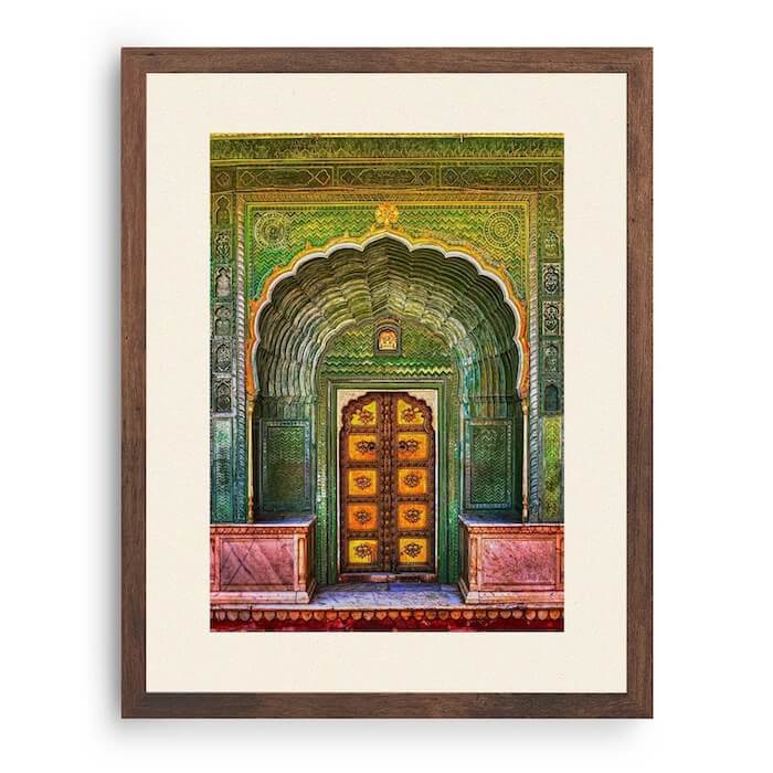 Jaipur Palace Gate Miniature Painting (Format and Size Available)