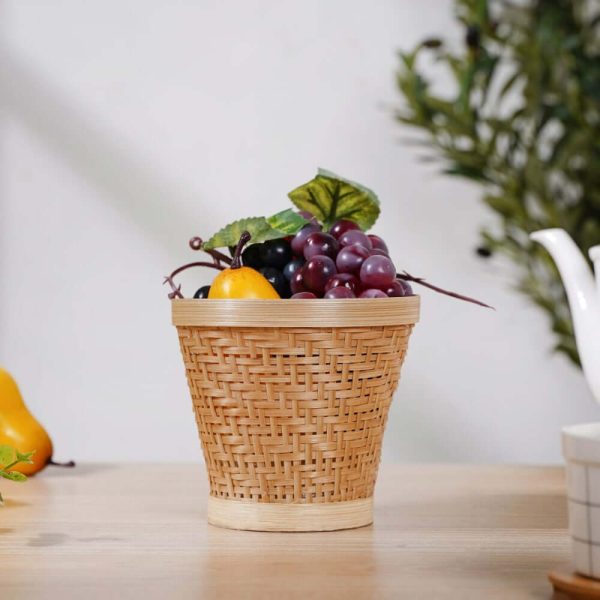 Knitted, Bamboo Basket
