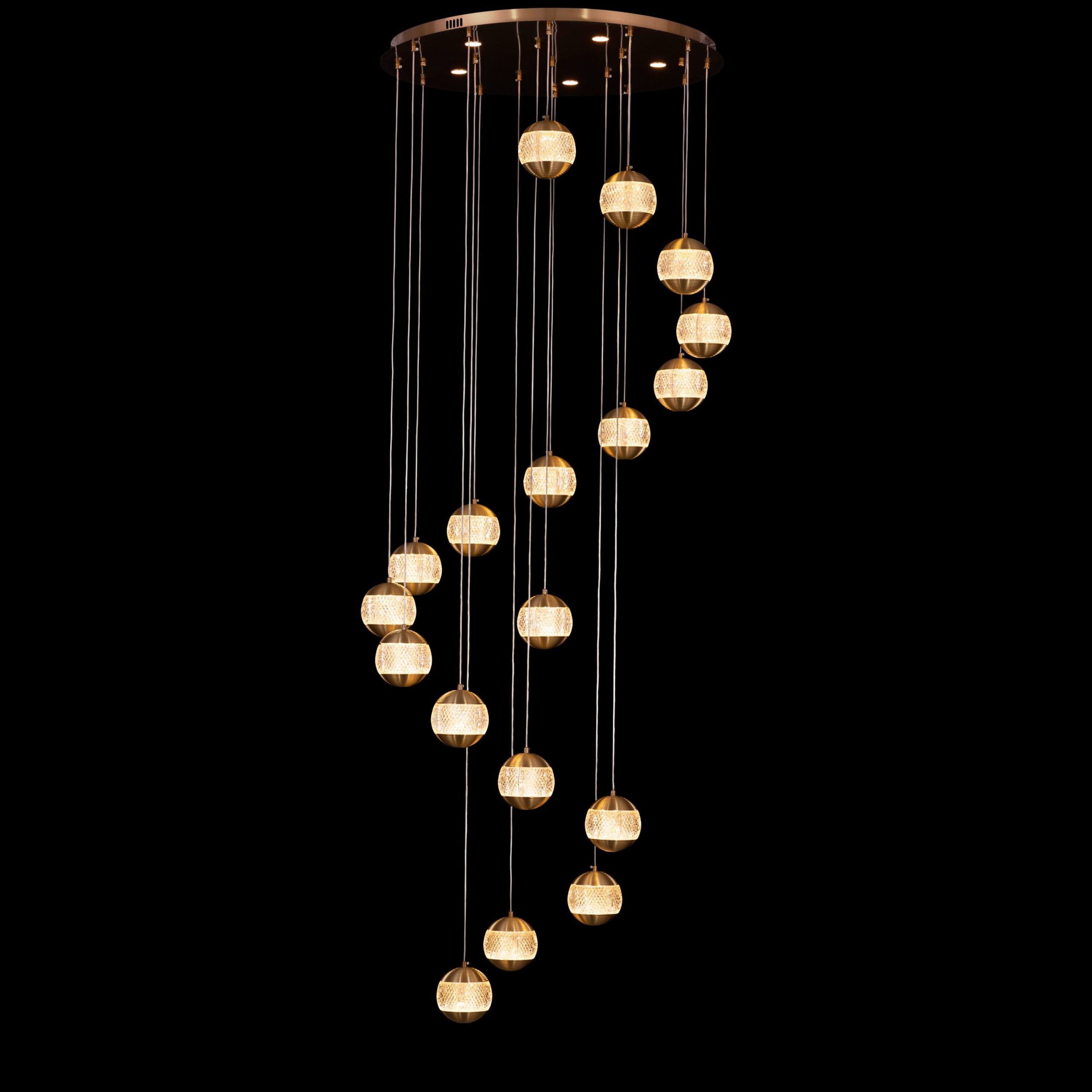 Long Cascading Chandelier ‘Nights in June’