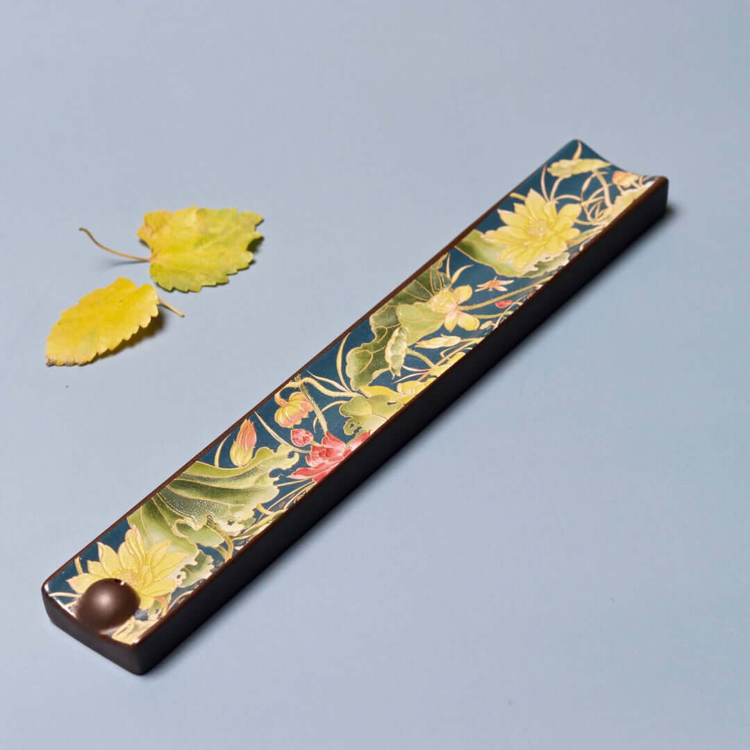 Lotus Agarbatti Stand with Ash Catcher