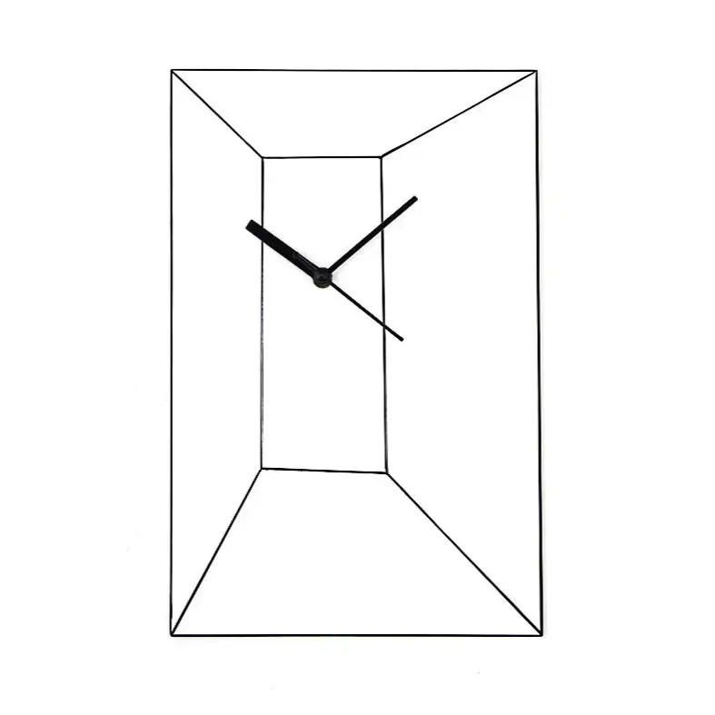 MDF, Optical Illusion Grid Square Wall Clock