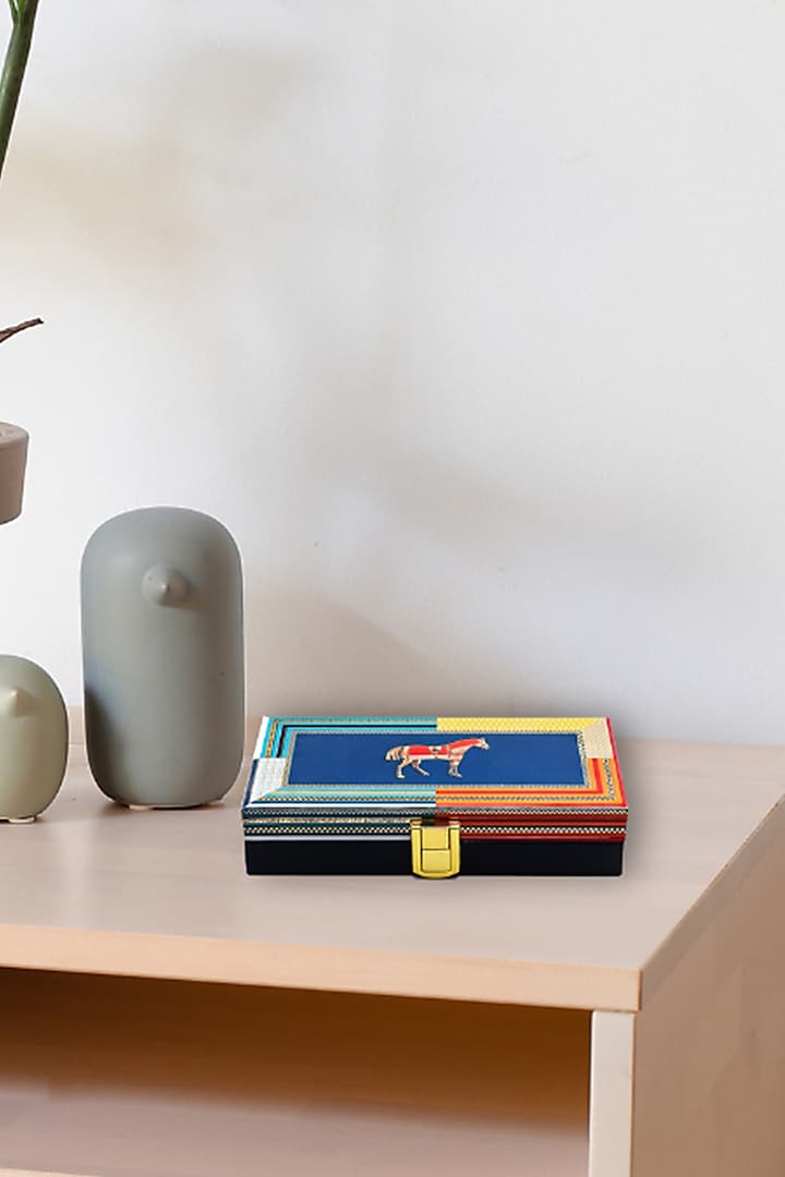 MDF Wood Shagun/Storage Box, Mustang