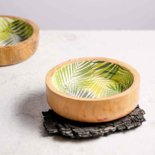 Mango Wood Bowl in Light Brown