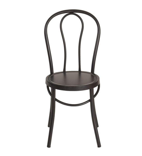 Metal Cafe Chair (Set of 2), Thonet, Matte Brown