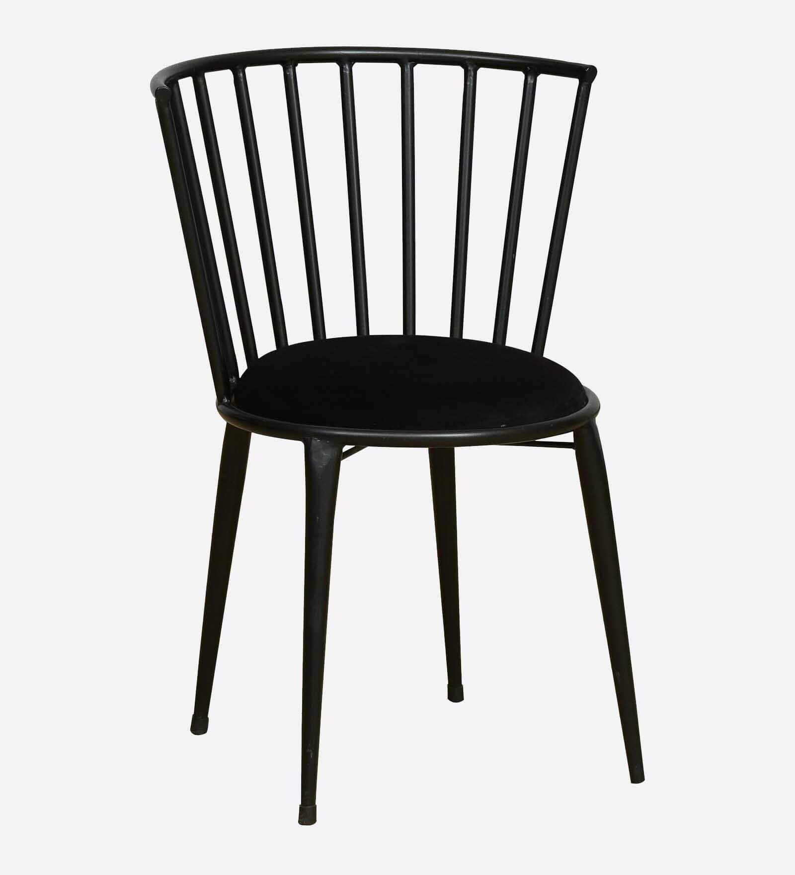 Metal Cafe Chair in Black, Beco by Bohemiana