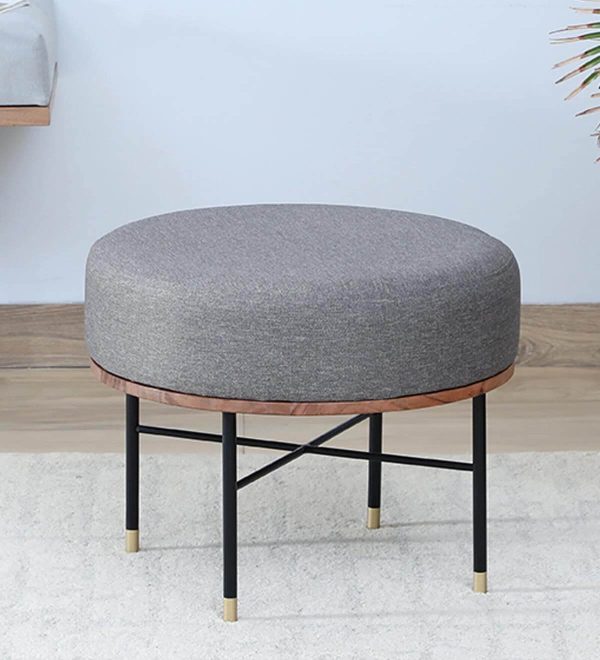 Metal Seating Stool in Grey, Dotto