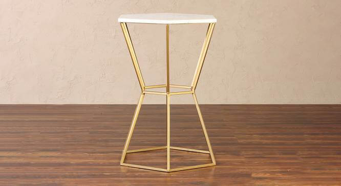 Metal Side Table in Gold Finish