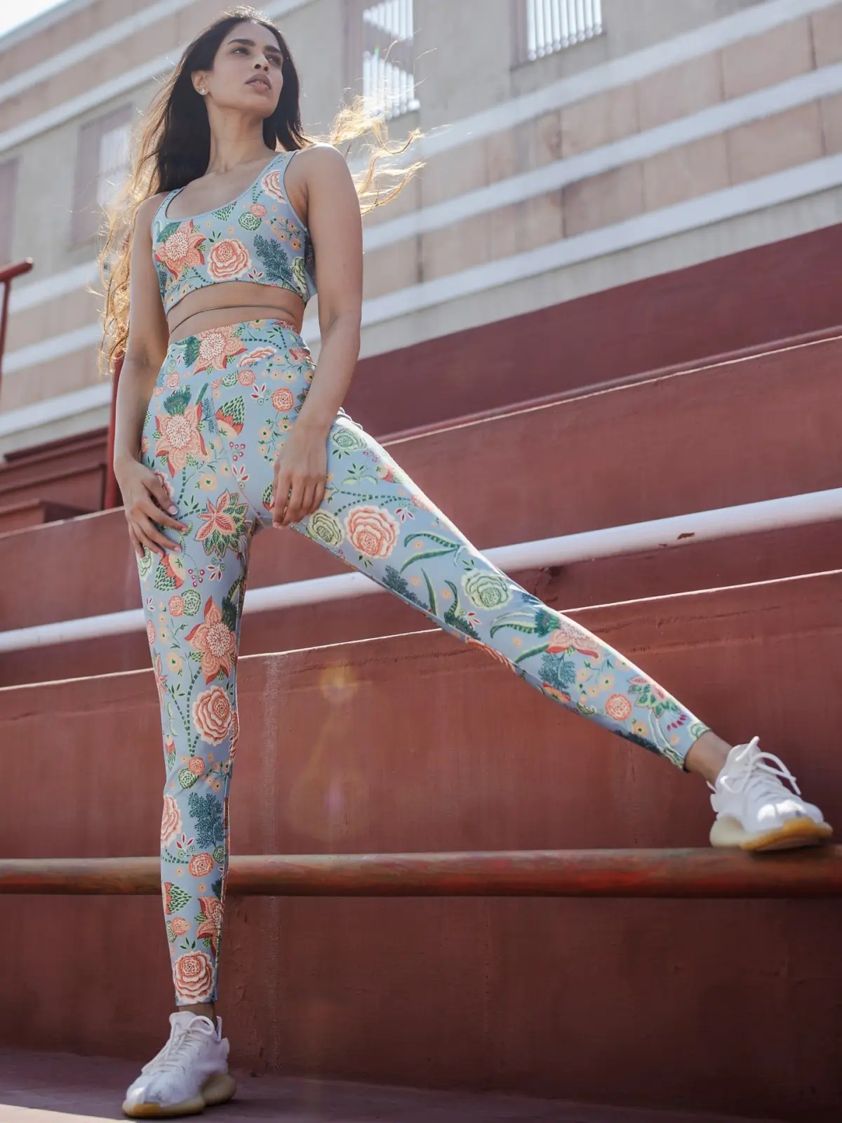 Mint Basics Athleisure Floral Co-Ord Set