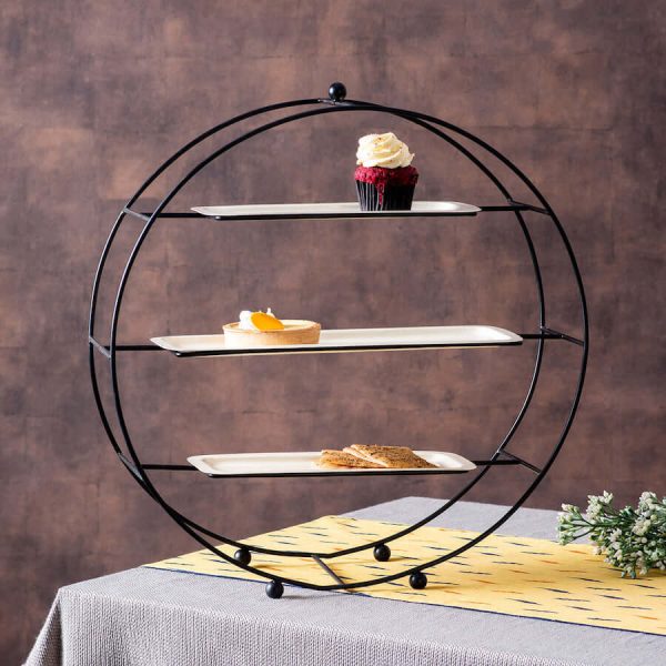 Multi-level Tray Buffet Organiser in Black