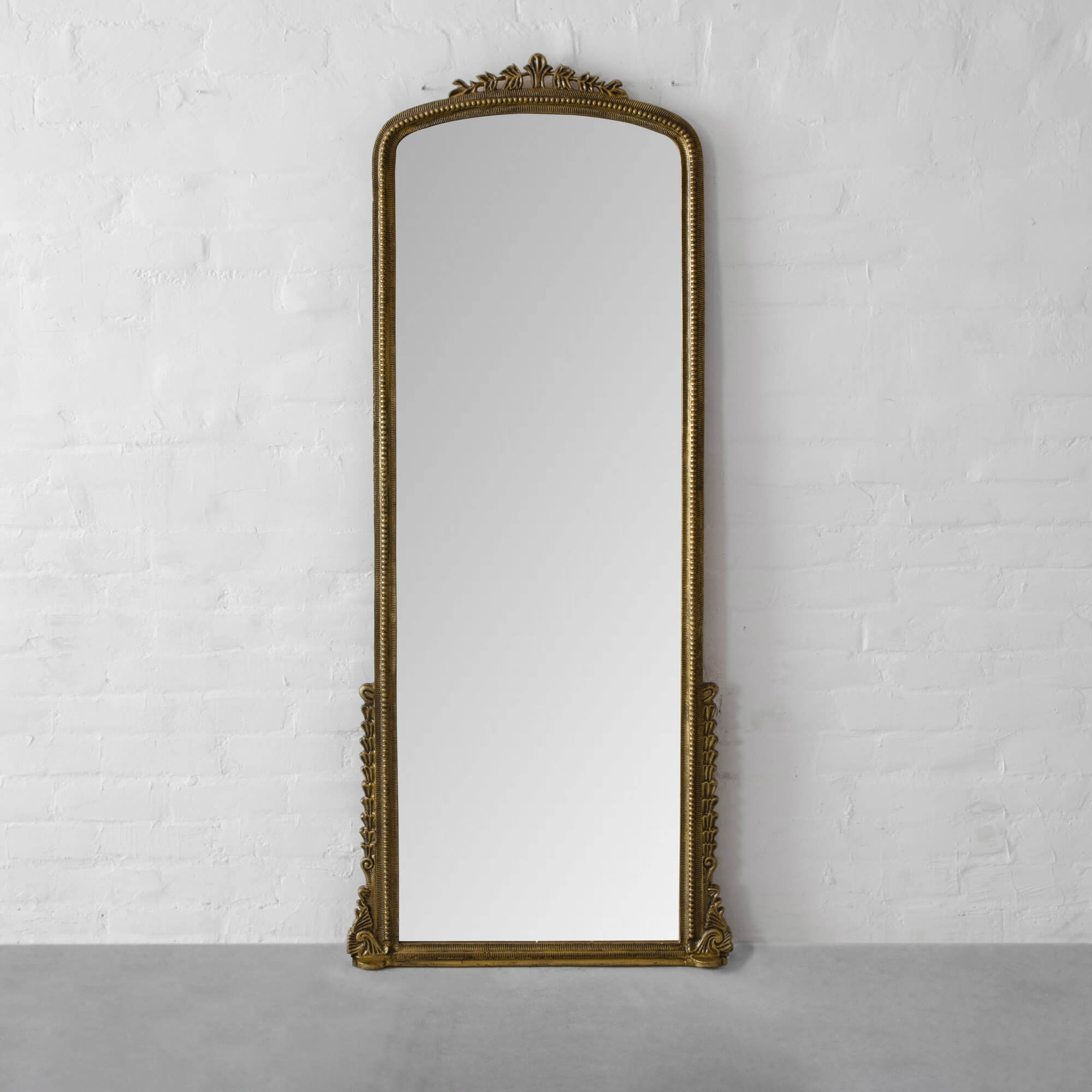 Ornate, Metal Floor Mirror, Arlington