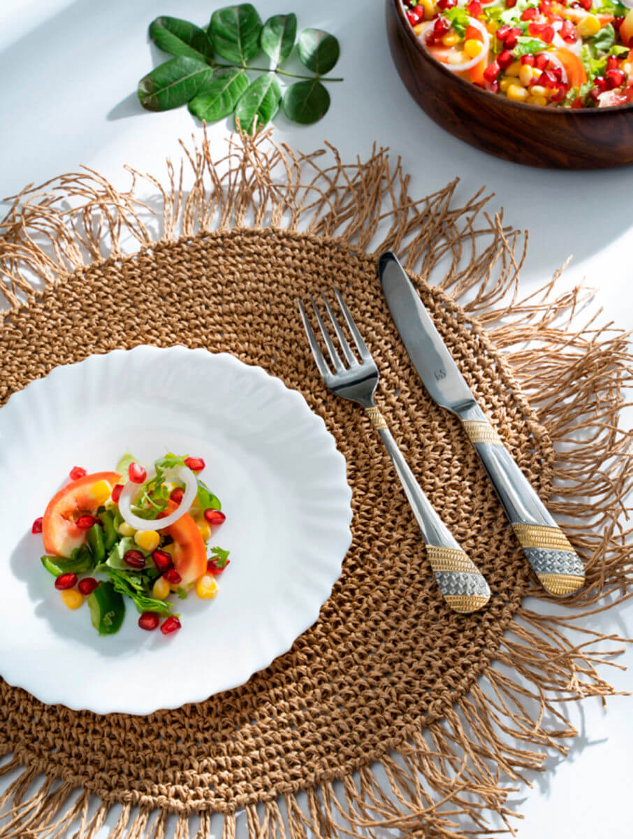 Palm Raffia Placement Mats, Beruru Boho