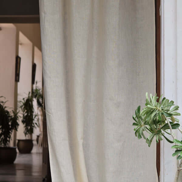 Plain Linen Curtain (different sizes) in Beige